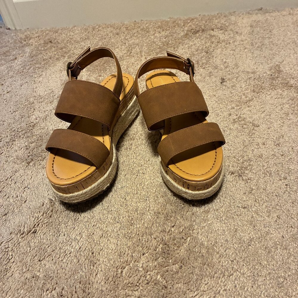 American Eagle Outfitter Wedge sandals, size 7 US. Never worn